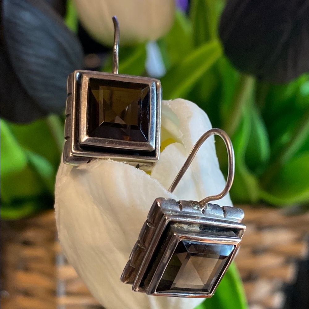 SILPADA SMOKEY QUARTZ & STERLING SILVER Earrings